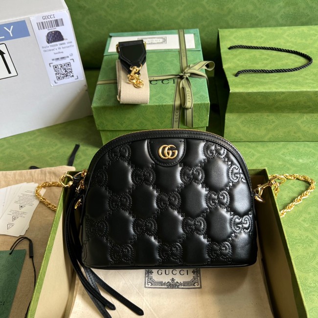 Gucci GG Matelasse leather shoulder bag 702229 black