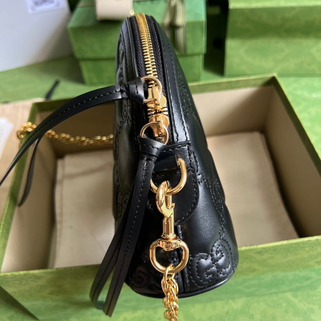 Gucci GG Matelasse leather shoulder bag 702229 black