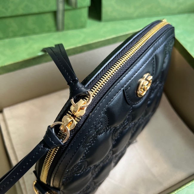 Gucci GG Matelasse leather shoulder bag 702229 black