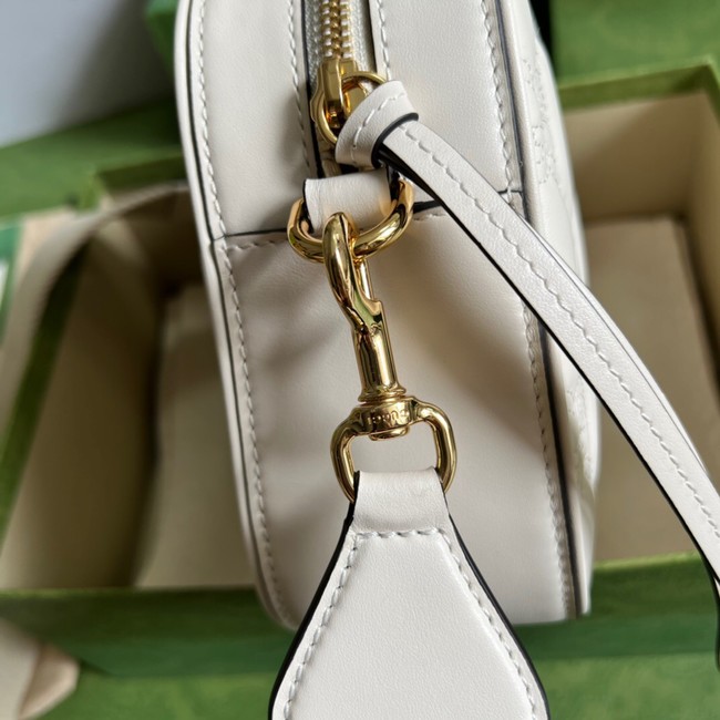 Gucci GG Matelasse leather shoulder bag 702234 white