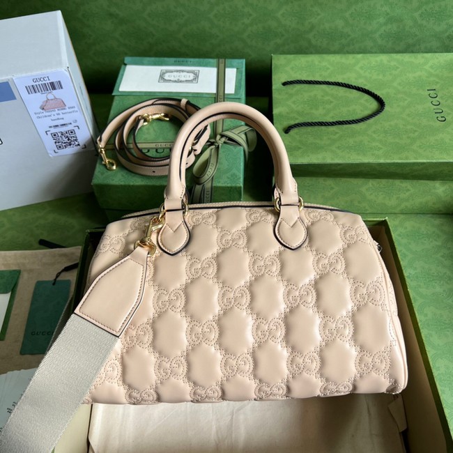 Gucci GG Matelasse leather top handle bag 702242 Beige