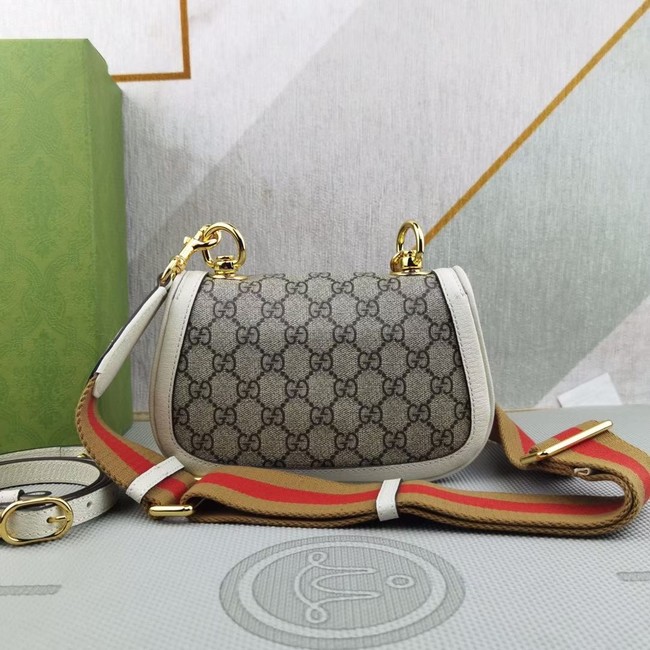 Gucci GG Supreme canvas Blondie mini bag 698643 White