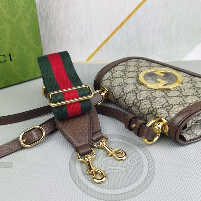 Gucci GG Supreme canvas Blondie mini bag 698643 brown
