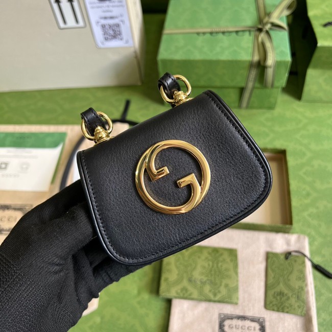 Gucci mini Blondie card case wallet 698635 black