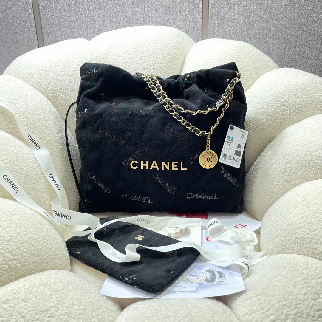 CHANEL 22 HANDBAG AS3261 Black