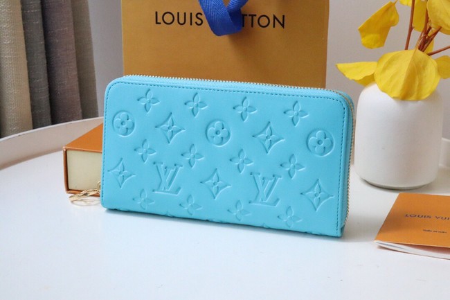 Louis Vuitton ZIPPY WALLET M81510 sky blue