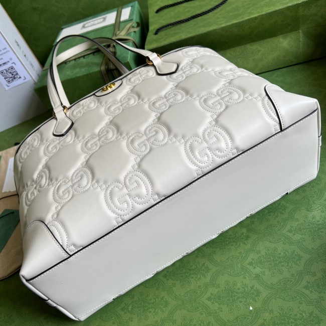 Gucci GG Matelasse leather medium tote 631685 white