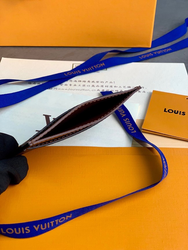 Louis Vuitton CARD HOLDER M60703 brown