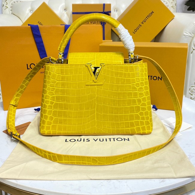 Louis Vuitton crocodile skin CAPUCINES M48866 yelow