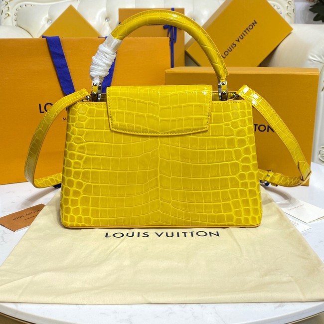 Louis Vuitton crocodile skin CAPUCINES M48866 yelow