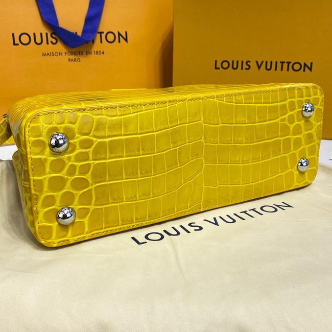 Louis Vuitton crocodile skin CAPUCINES M48866 yelow