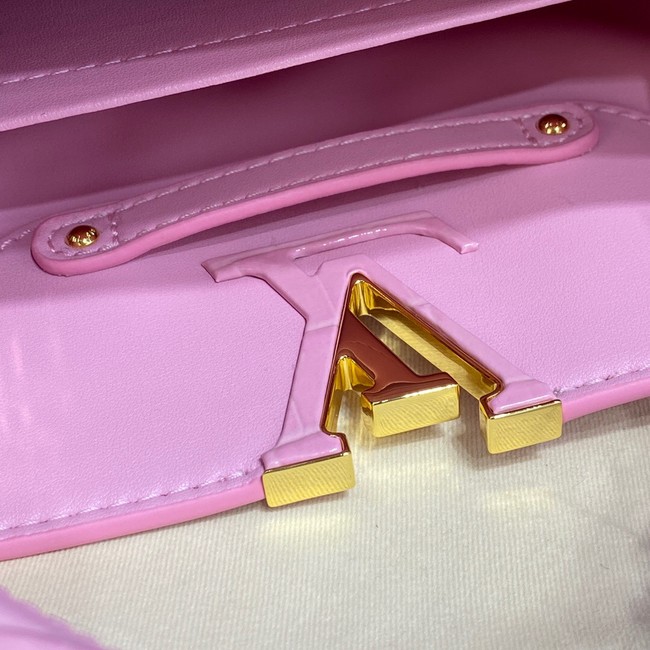 Louis Vuitton crocodile skin CAPUCINES MINI M81190 pink