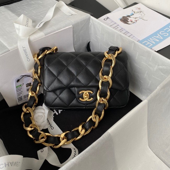 CHANEL FLAP BAG AS3214 black