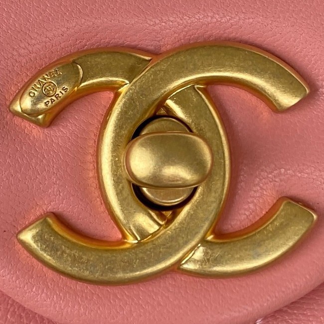 CHANEL FLAP BAG AS3214 pink