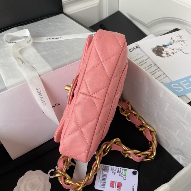 CHANEL FLAP BAG AS3214 pink