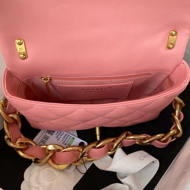 CHANEL FLAP BAG AS3214 pink