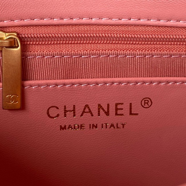 CHANEL FLAP BAG AS3214 pink