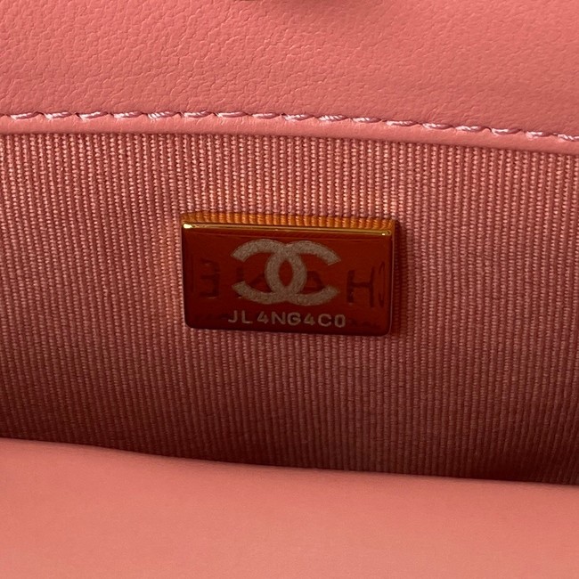 CHANEL FLAP BAG AS3214 pink