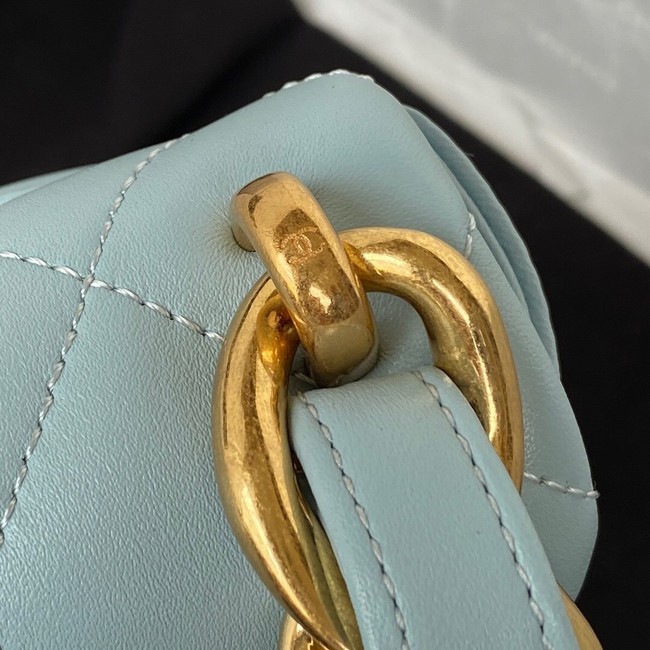 CHANEL MINI FLAP BAG AS3213 light blue