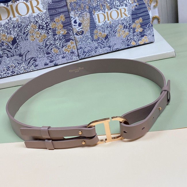 DIOR 30 MONTAIGNE BELT Smooth Calfskin 30 MM B0306UVW