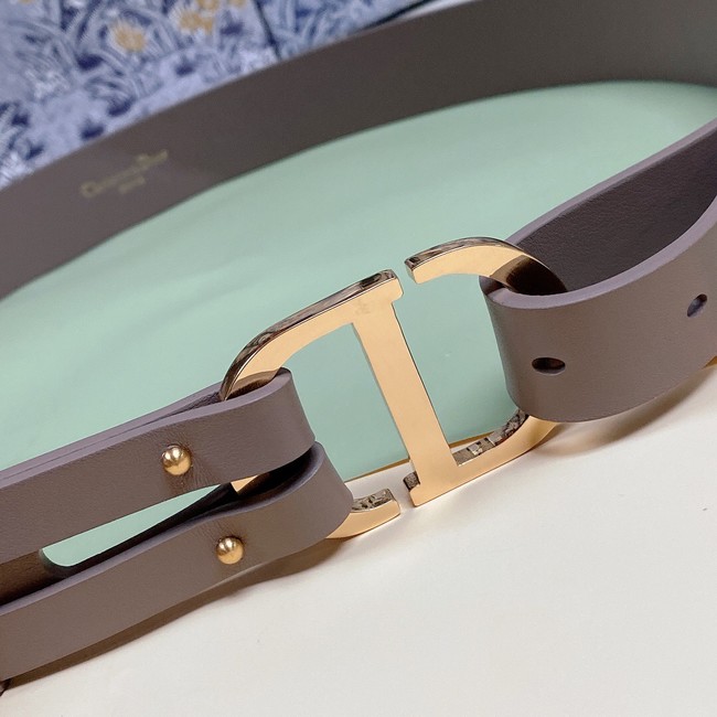 DIOR 30 MONTAIGNE BELT Smooth Calfskin 30 MM B0306UVW