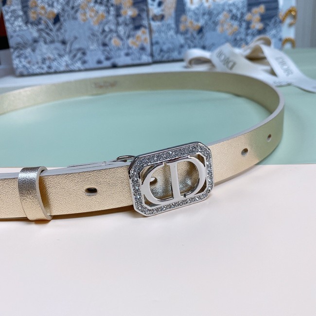 DIOR 30 MONTAIGNE CRYSTALS 15 MM BELT Smooth Calfskin B0298UWFS