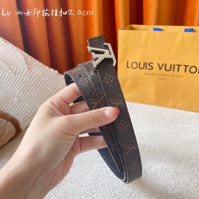 Louis Vuitton calf leather 20MM BELT M0465S