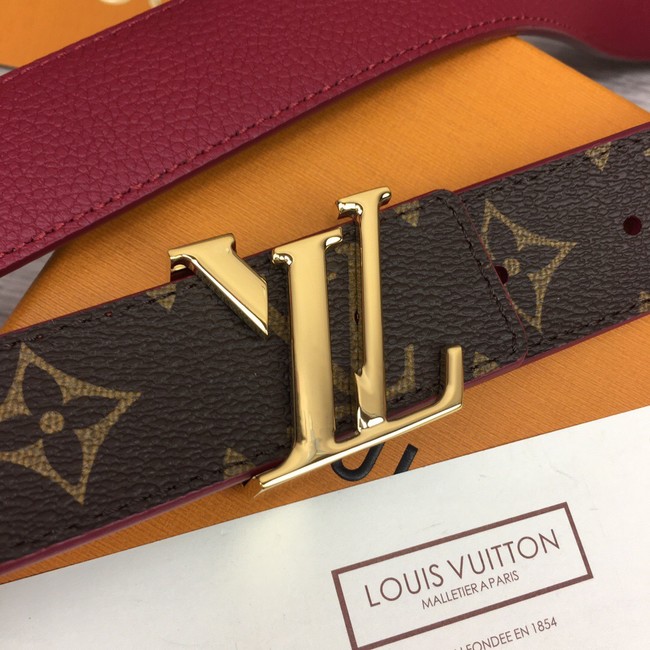 Louis Vuitton calf leather 35MM BELT M0456S