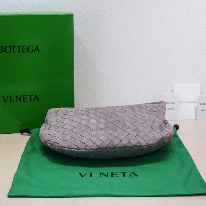 Bottega Veneta Mini intrecciato suede top handle bag 651877V1 THUNDER