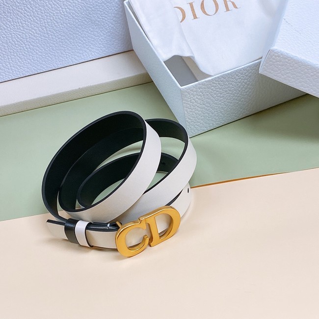 DIOR 30 MONTAIGNE REVERSIBLE BELT Calfskin 20 MM B0178U