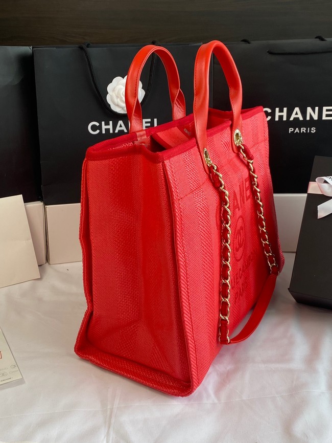 Chanel LARGE SHOPPING BAG A66941 red