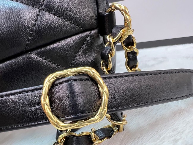 Chanel Lambskin Backpack AS3487 black