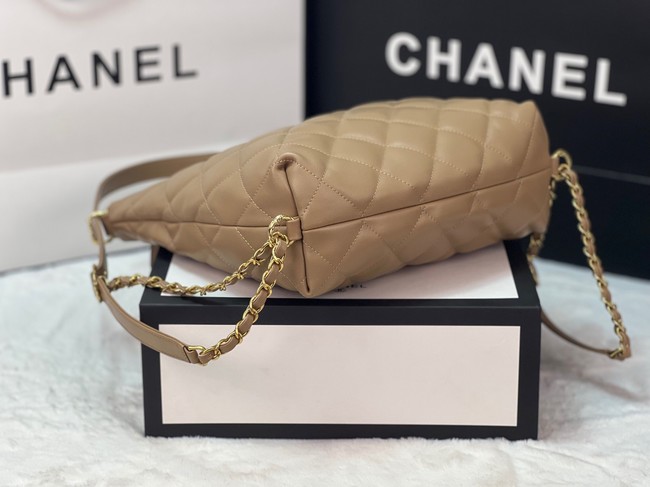 Chanel Lambskin Backpack AS3487 apricot