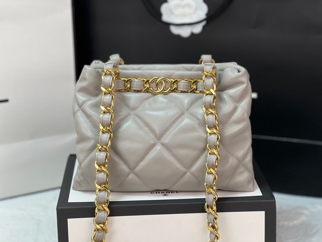 Chanel SMALL SHOPPING BAG AS3502 LIGHT GRAY