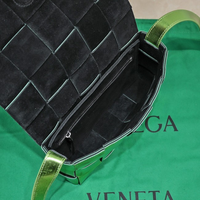 Bottega Veneta Intreccio leather cross-body bag 578004 Parakeet