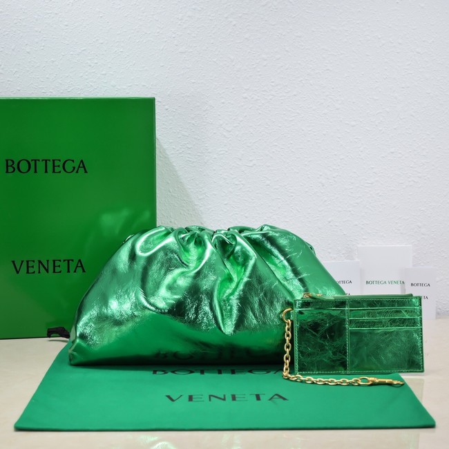 Bottega Veneta Leather clutch 576227 Parakeet