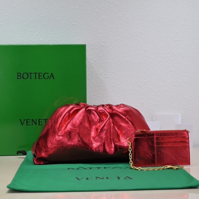 Bottega Veneta Leather clutch 576227 red