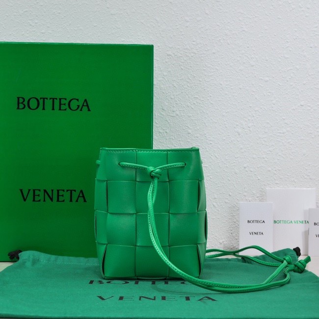 Bottega Veneta Small Cassette Bucket Bag 680218 Parakeet