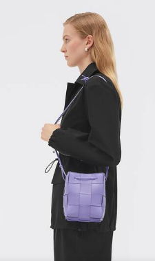 Bottega Veneta Small Cassette Bucket Bag 680218 Wisteria