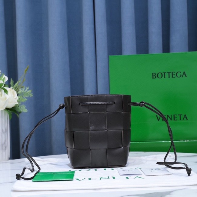 Bottega Veneta Small Cassette Bucket Bag 680218 black