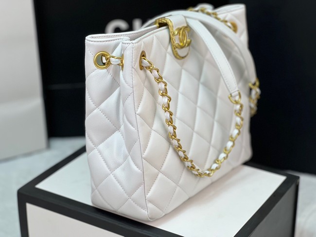 Chanel SMALL SHOPPING BAG AS3477 white