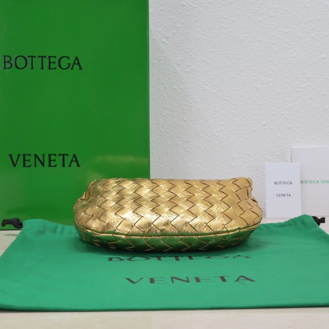 Bottega Veneta Mini intrecciato leather top handle bag 651876 gold