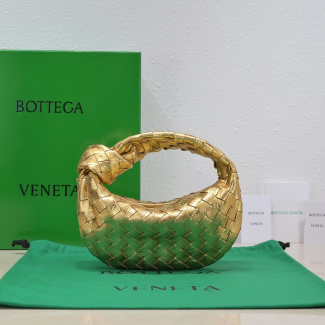 Bottega Veneta Mini intrecciato leather top handle bag 651876 gold