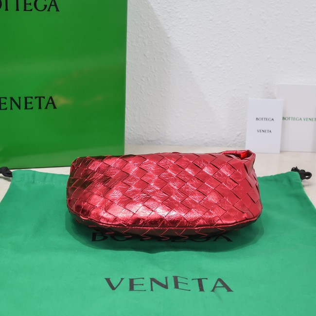 Bottega Veneta Mini intrecciato leather top handle bag 651876 red