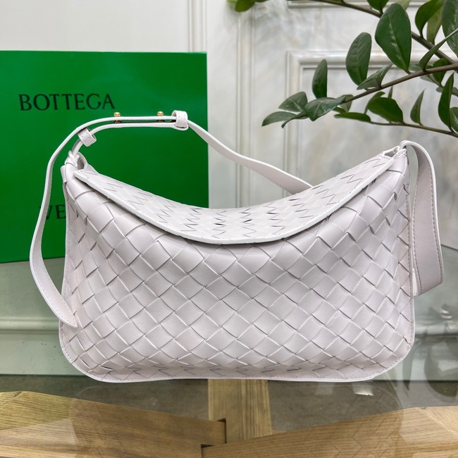 Bottega Veneta Intreccio leather shoulder bag 690226 white