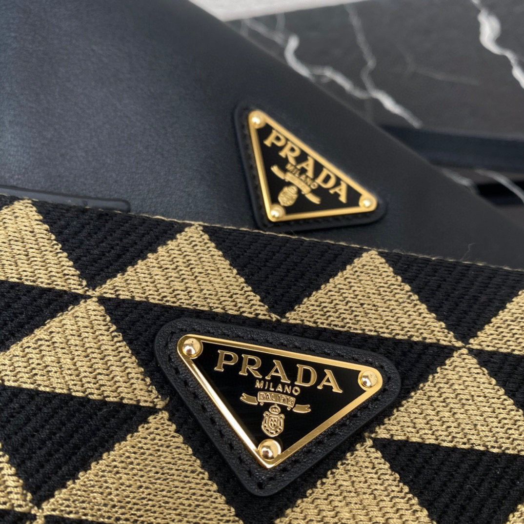 Prada Original Leather Bag 1BC176 Khaki