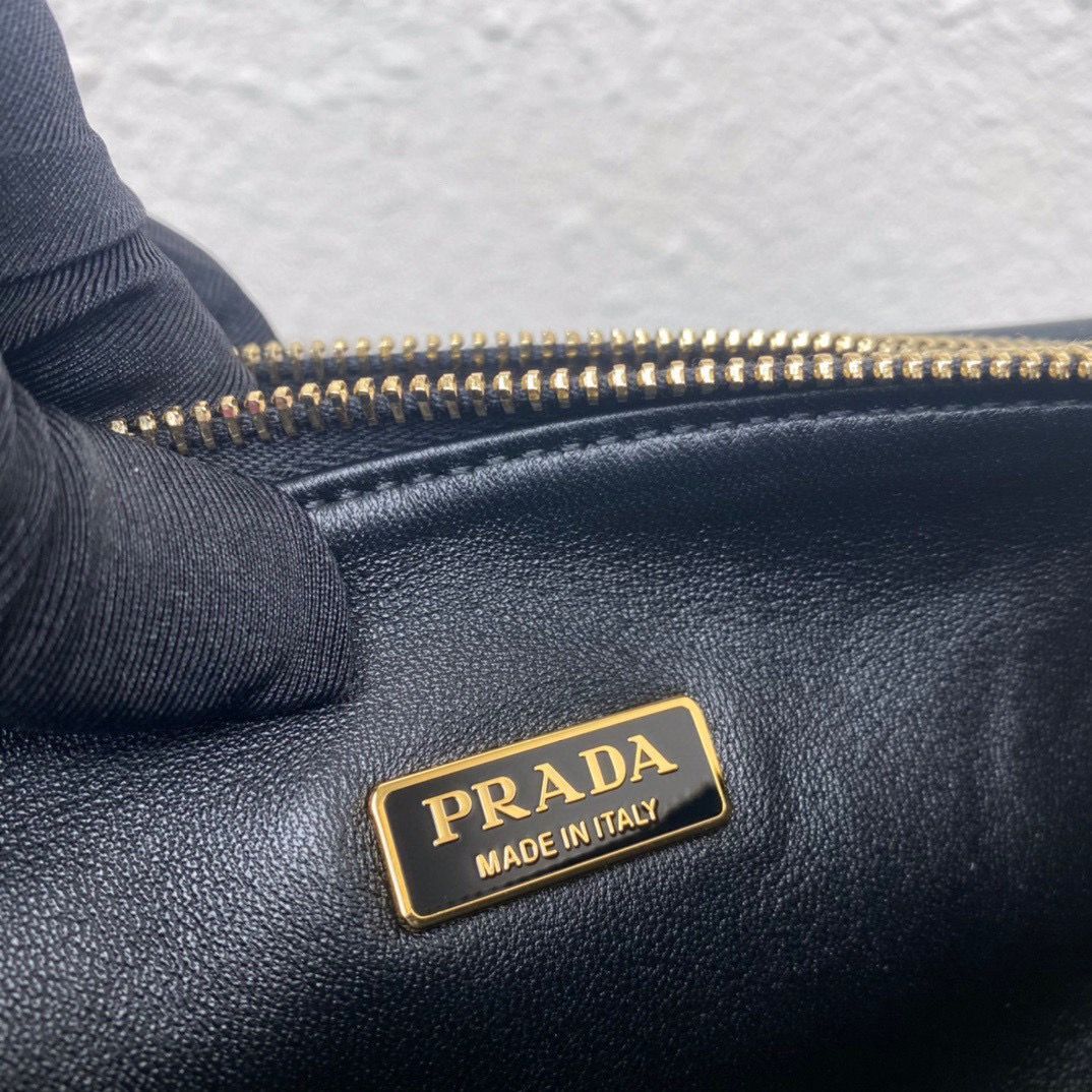 Prada Original Leather Bag 1BC176 Khaki