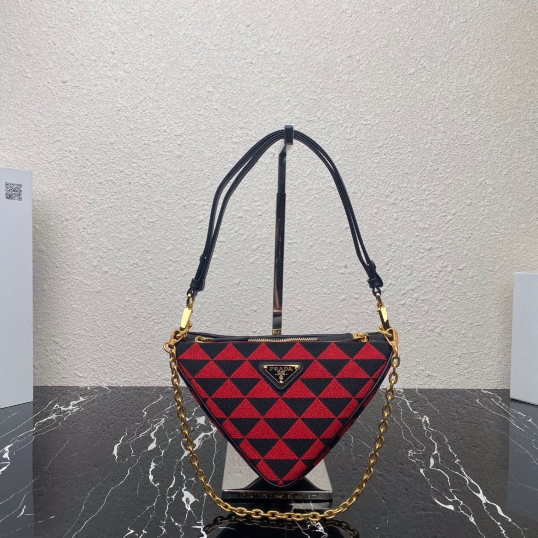 Prada Original Leather Bag 1BC176 Red