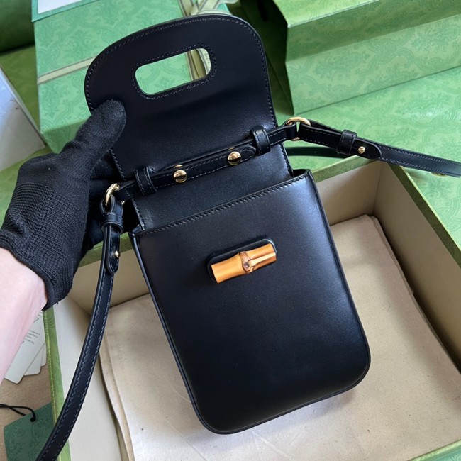 Gucci Bamboo mini handbag 702106 black