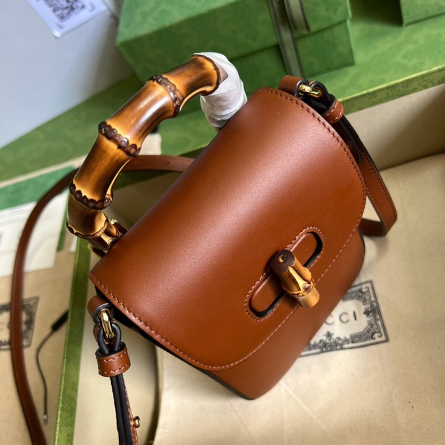 Gucci Bamboo mini handbag 702106 brown